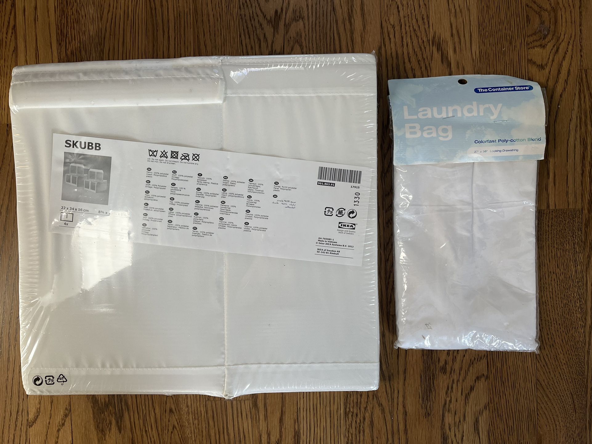 9 FABRIC CLOSET STORAGE BOXES New And Like New