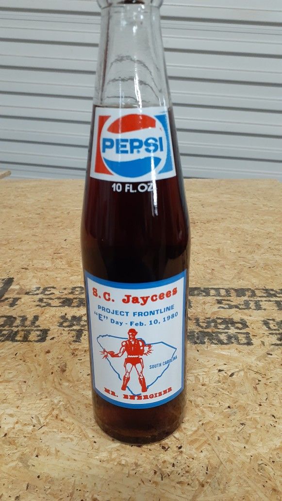 South Carolina Jaycees Collector Pepsi Bottle