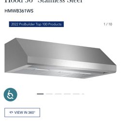 Open Box, Never Used Thermador Cabinet Hood 36in