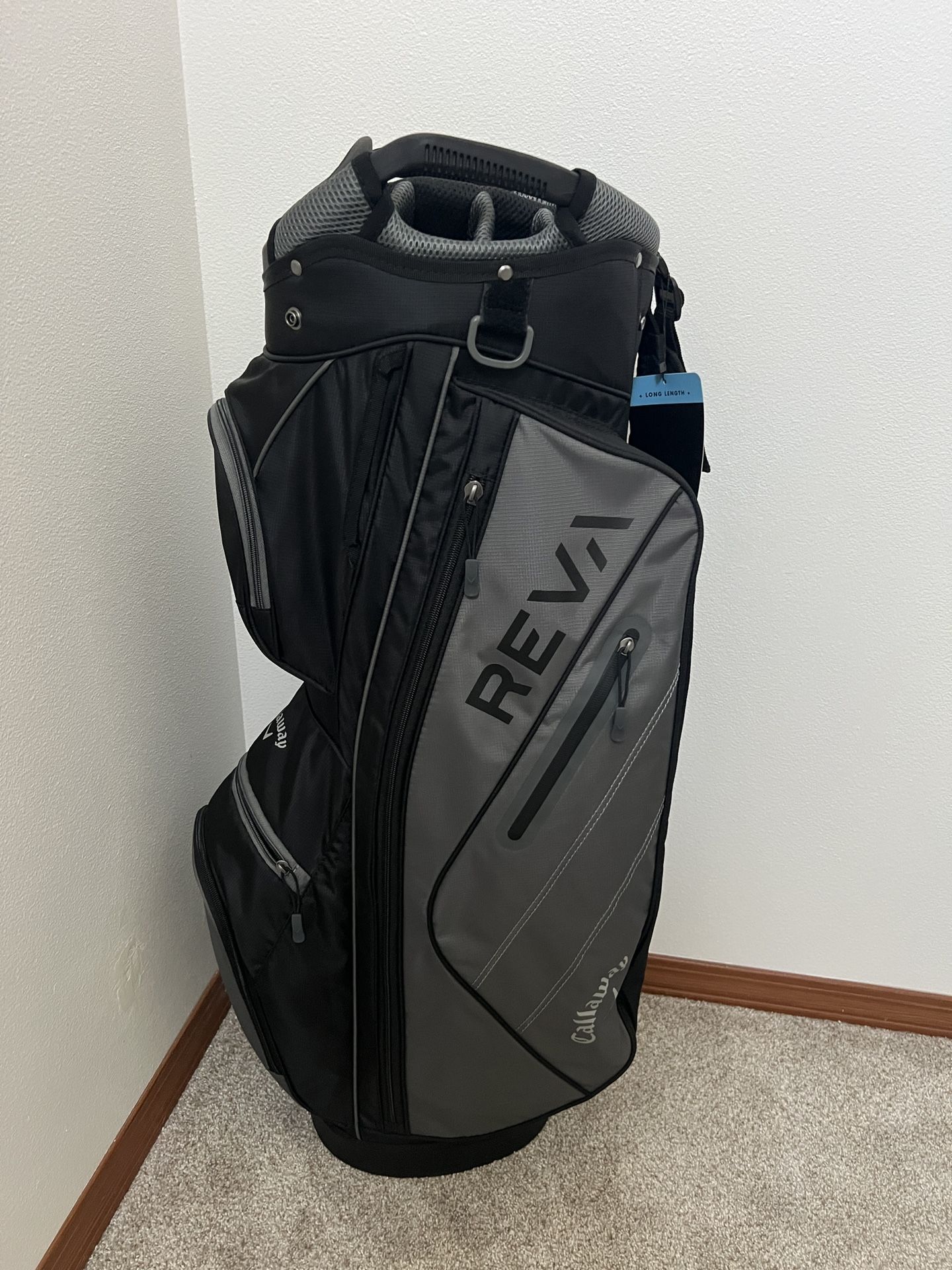 Callaway REVA 14-Way Golf Cart Bag - Black/Grey