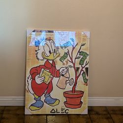 Donald Duck Canvas Painting