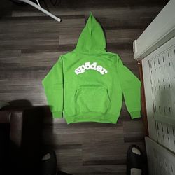 GREEN SPIDER HOODIE (Size m)
