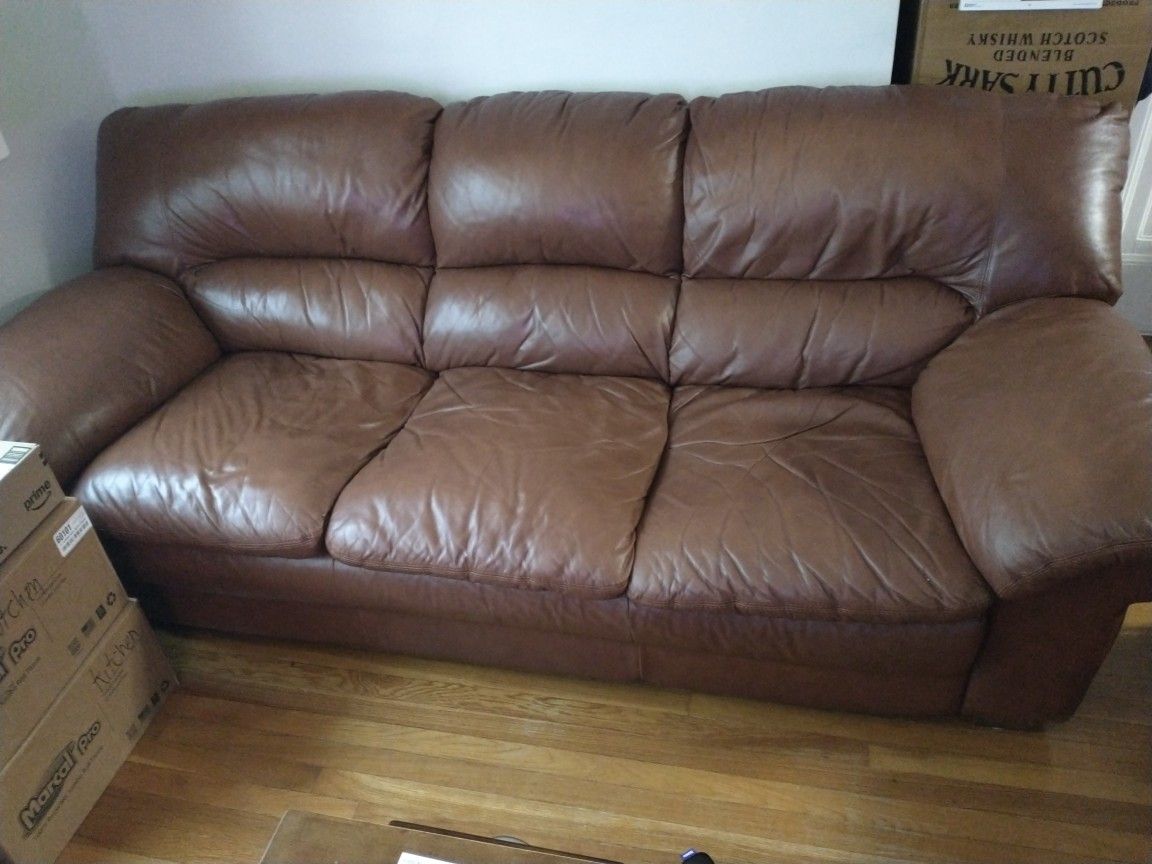 Leather Sofa Brown