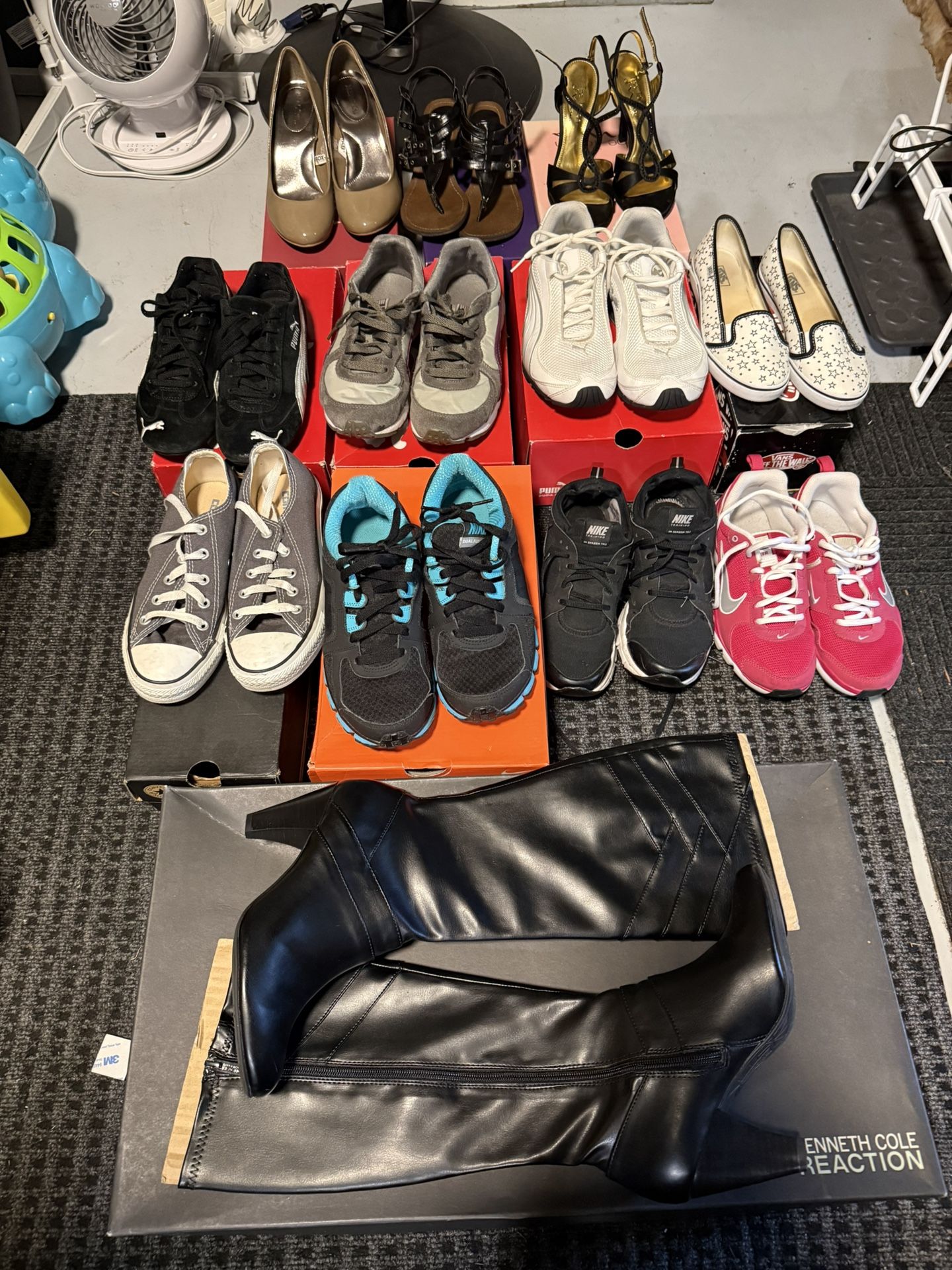 12 Pairs Women’s Shoes Size 6.5-7