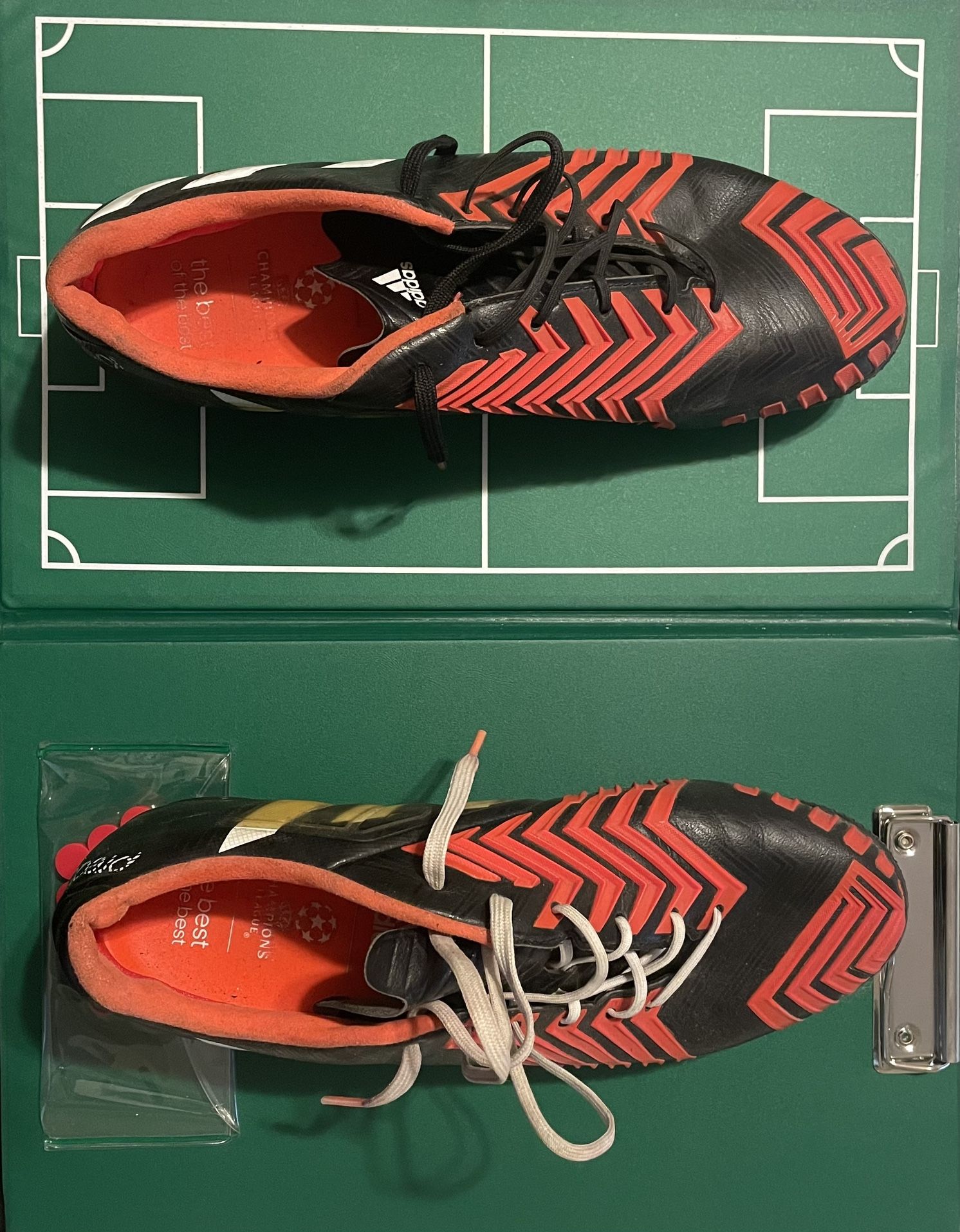 Adidas Predator Instinct AG Soccer Cleats Football Boots DB Beckham ZZ Zidane Black Men’s Size 9.5 Rare Hard To Find