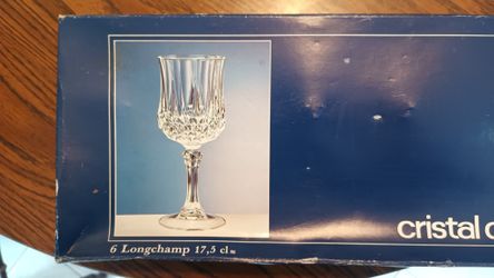 New Crystal Champagne Goblets/Wine Glasses 