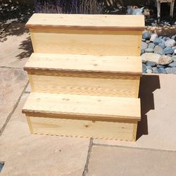 Wooden Display Shelf 3 Tiered