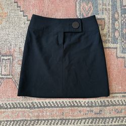 Teenflo Maurice Tarica Vintage Black A-Line Mini Skirt