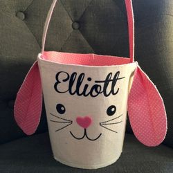 Personalized EASTER Bunny BASKET