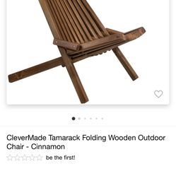 Melino Folding Wood Chair 