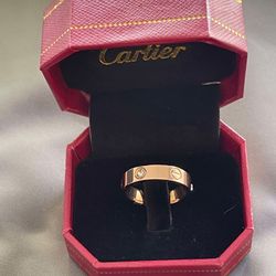 Cartier love ring rose gold 