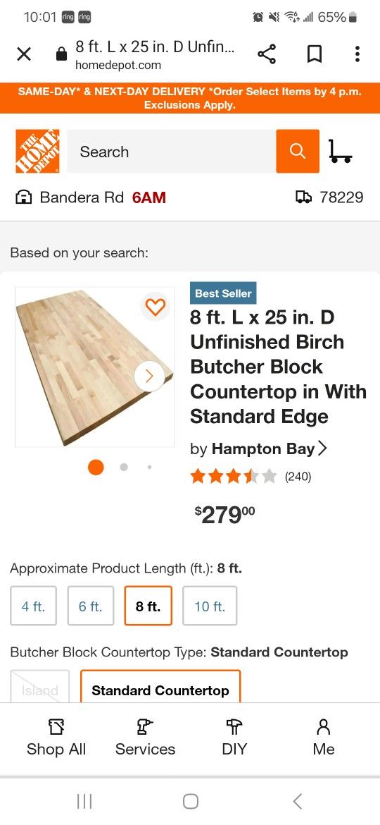 Brand New Butcher Block countertop