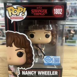 NEW IN HAND EXC Nancy Wheeler w Shotgun Stranger Things Season 5 Funko Pop #1802