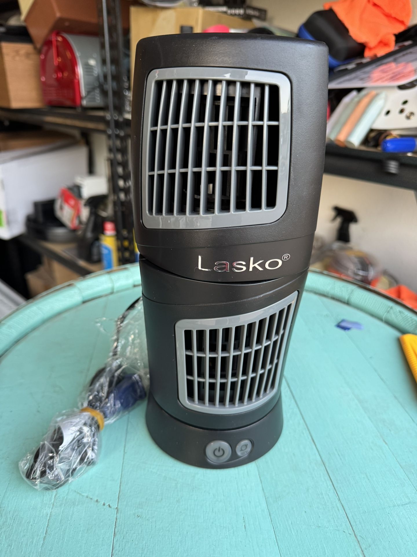NEW! Lasko 4911 Twist-Top Tower Fan