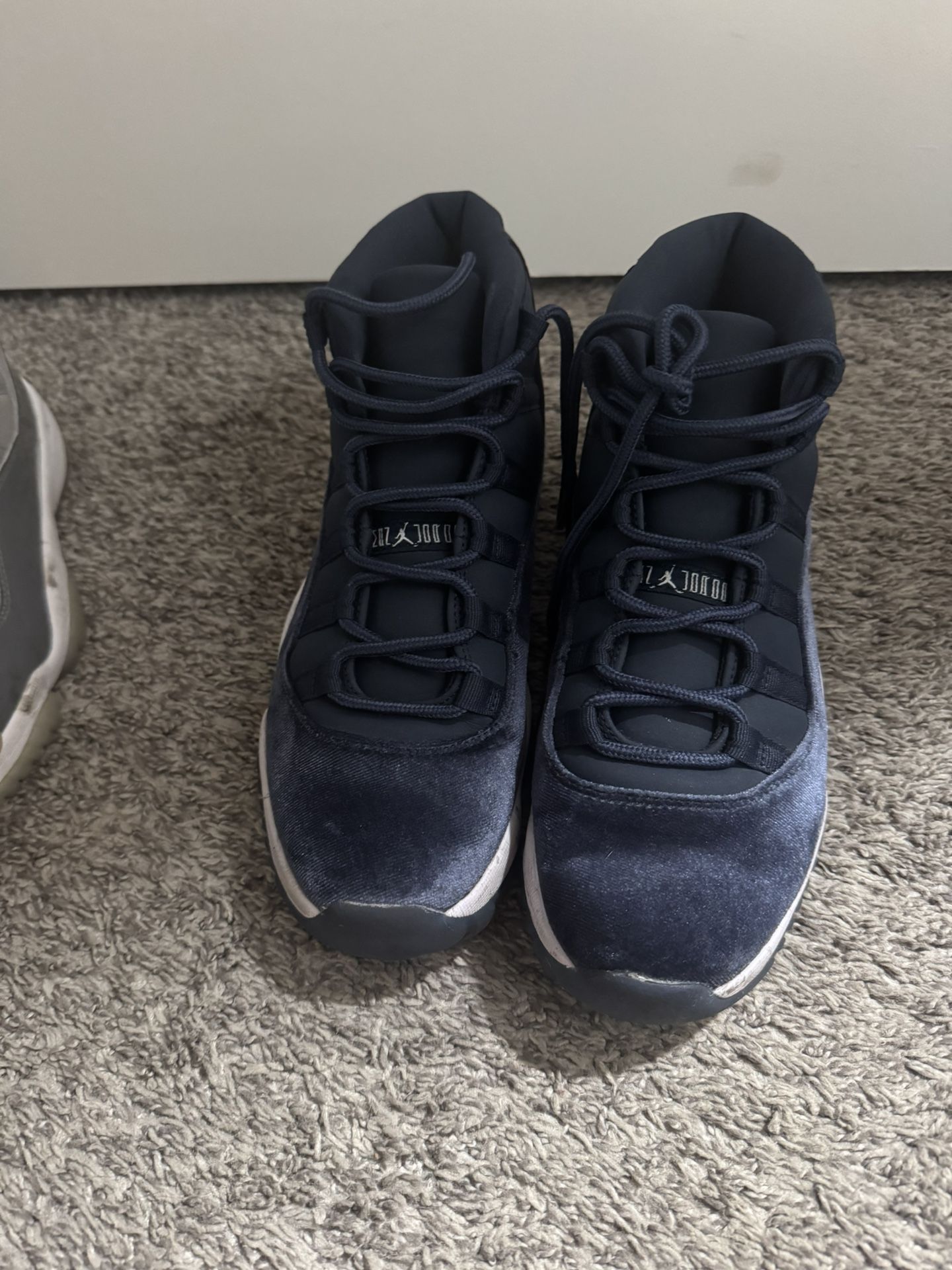 Retro Blue Velvet Jordan 11s