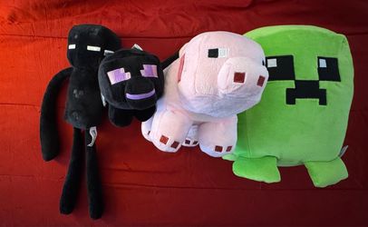 Minecraft Plush Stuffed Animals Set of 4