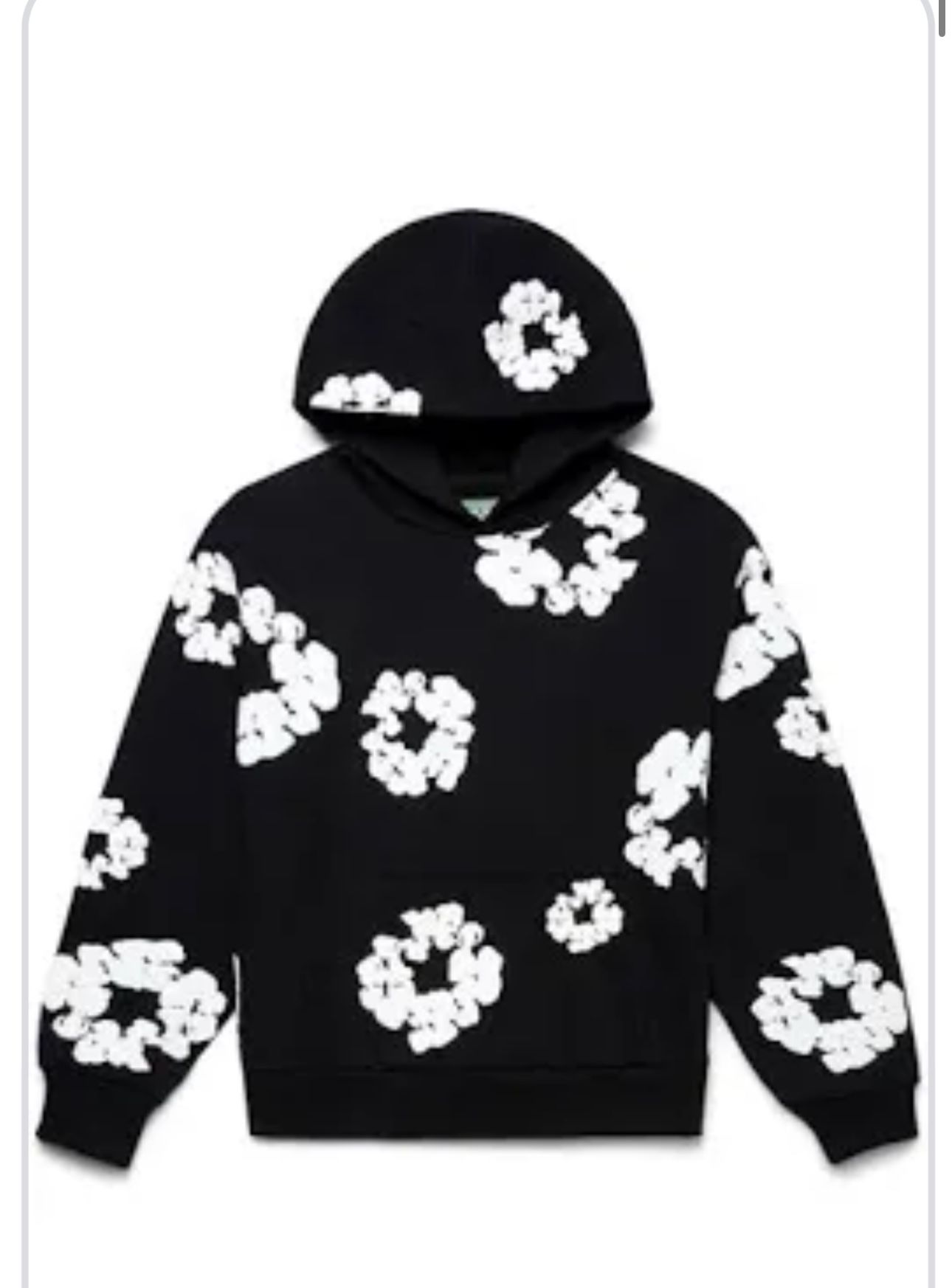 denim tears hoodie black
