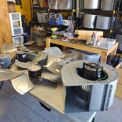 Fan Motors. Capacitors. Blowers