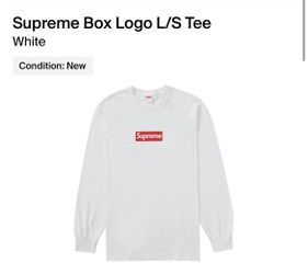 Supreme Box Logo L/S Tee White for Sale in San Leandro, CA - OfferUp