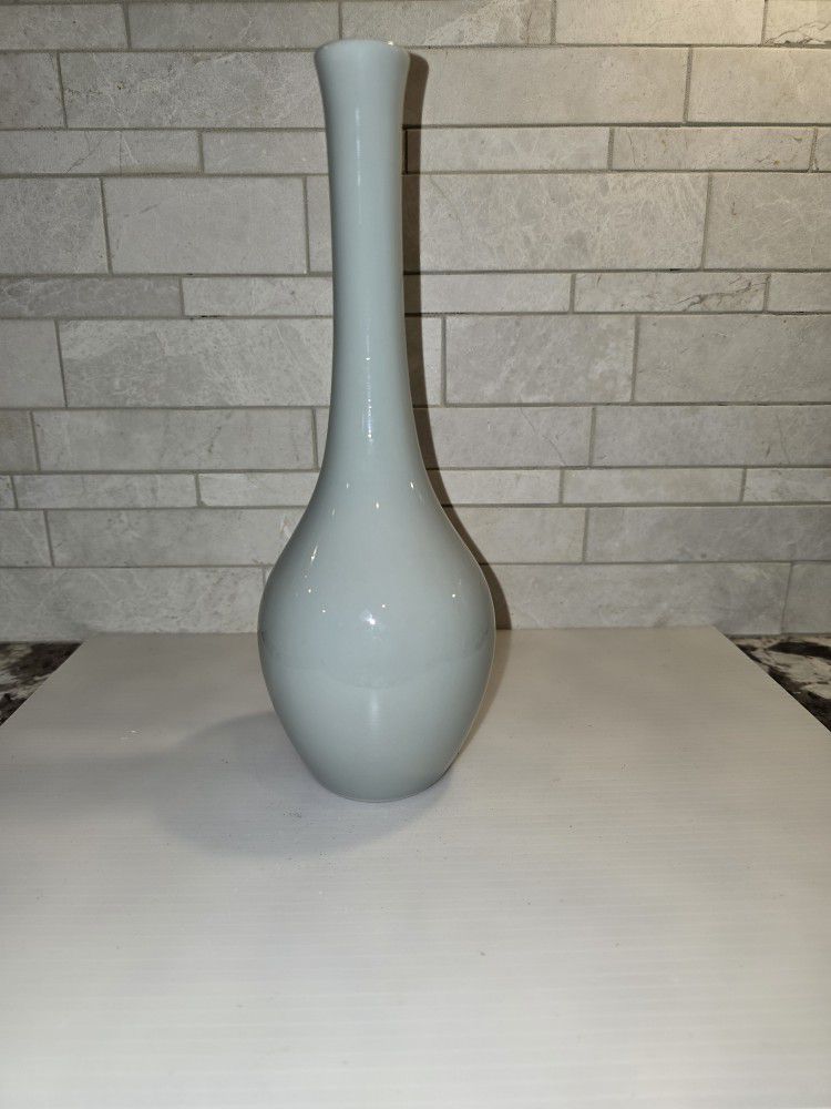 Vintage Gump's 10" Celadon Porcelain Bud Vase