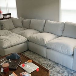 Brand New Ashley Couch 🛋️Savesto Ivory Modular Sectional 5 PIECE 