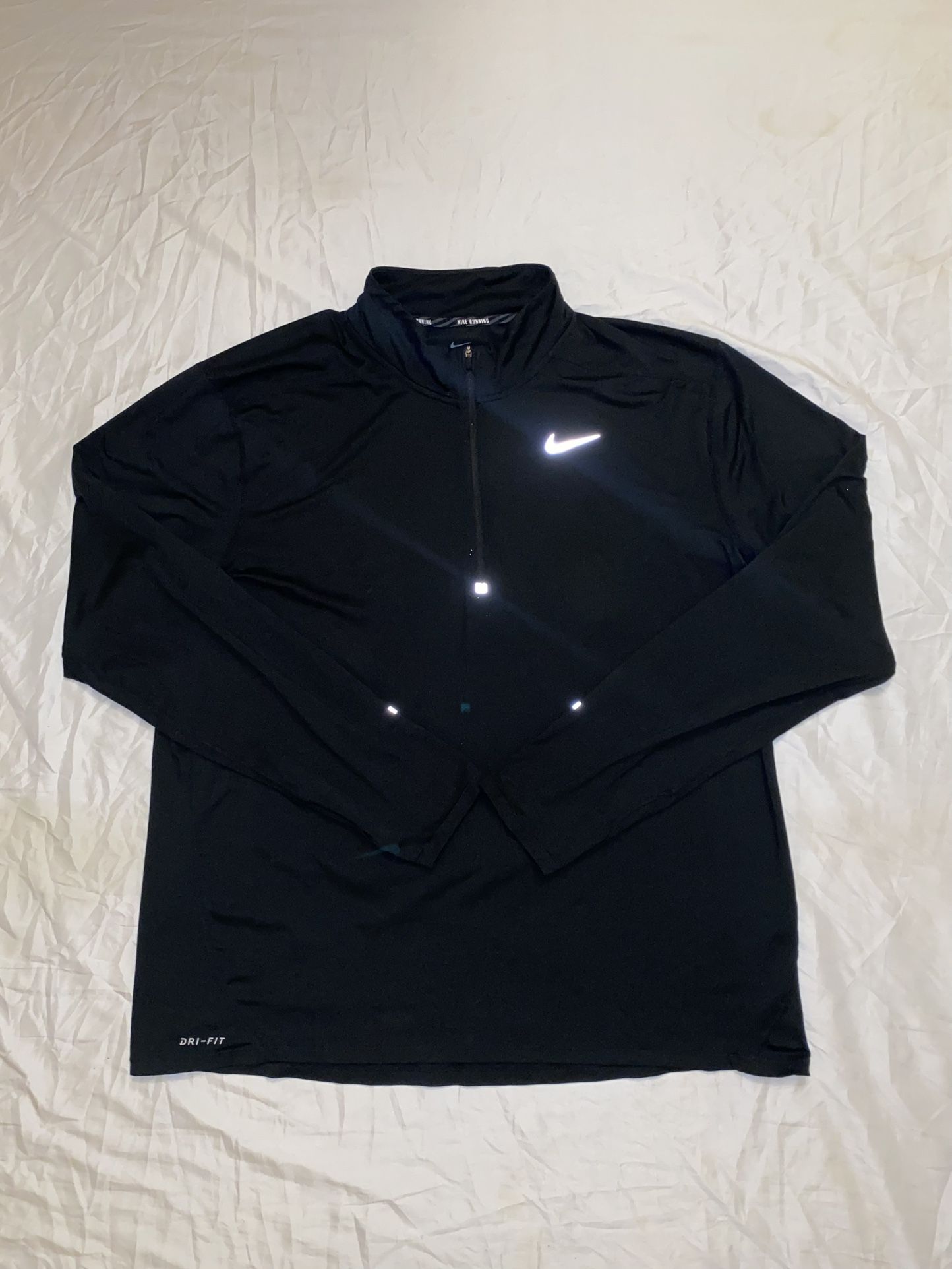 Nike Dri-FIT Element 1/4 Zip Running Pullover Long Sleeve Shirt "Black" - 2XL