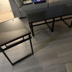 coffee table and two side tables 