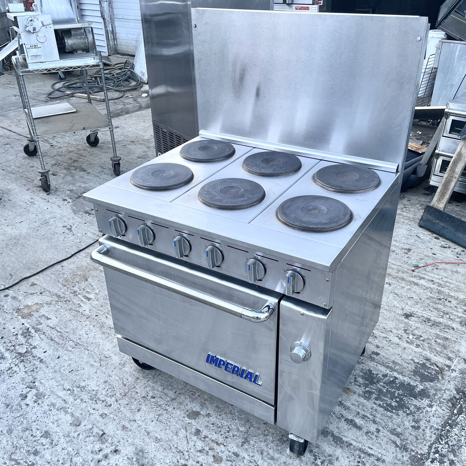 36” Commercial Electric Range with 6 Burners and Oven by Imperial