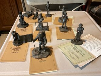 Pewter statues-the American people 1(contact info removed) from Franklin meant selling together