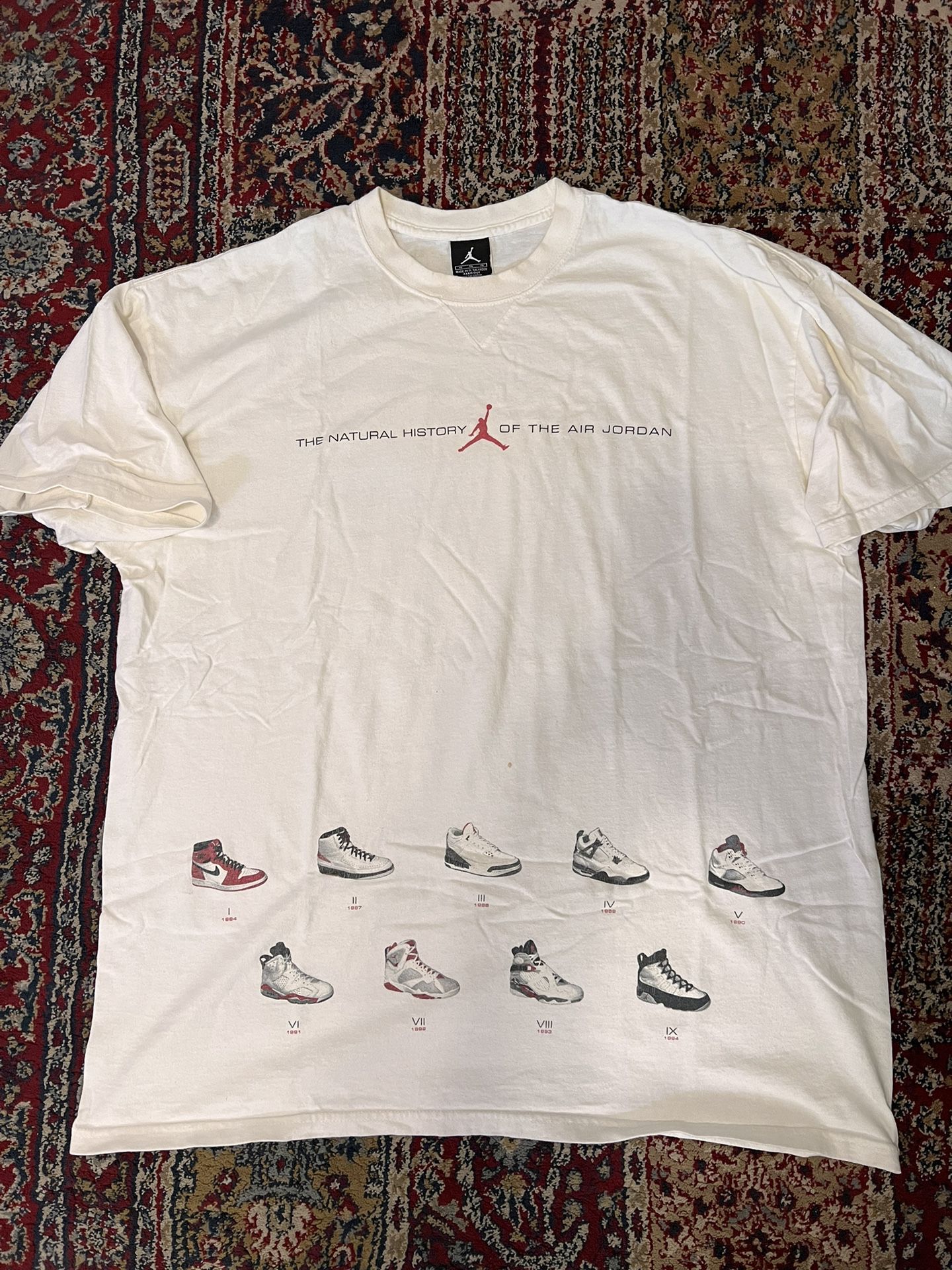 Vintage Jordan Brand For The Love Of The Game T Shirt Mens Size XL, Not  Retro 1, 3, 4, 6, 11, 12, 13, Supreme, Travis Scott, Union