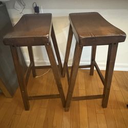 Coaster Fine Furniture Wood Barstools 30””   Wood brown color. Set of 2. 