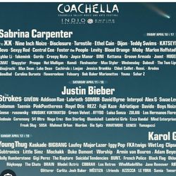 Coachella tickets 1st week