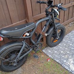 Fat Tire Electric Bike Matte Black