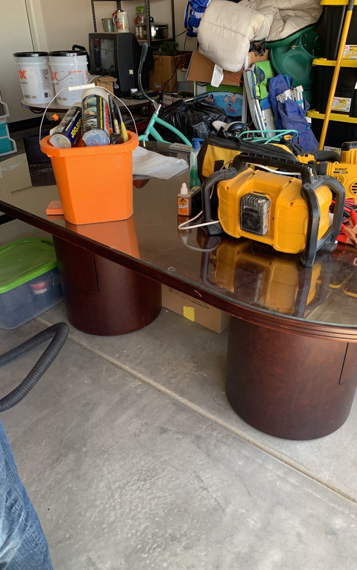 Wooden Glass Table