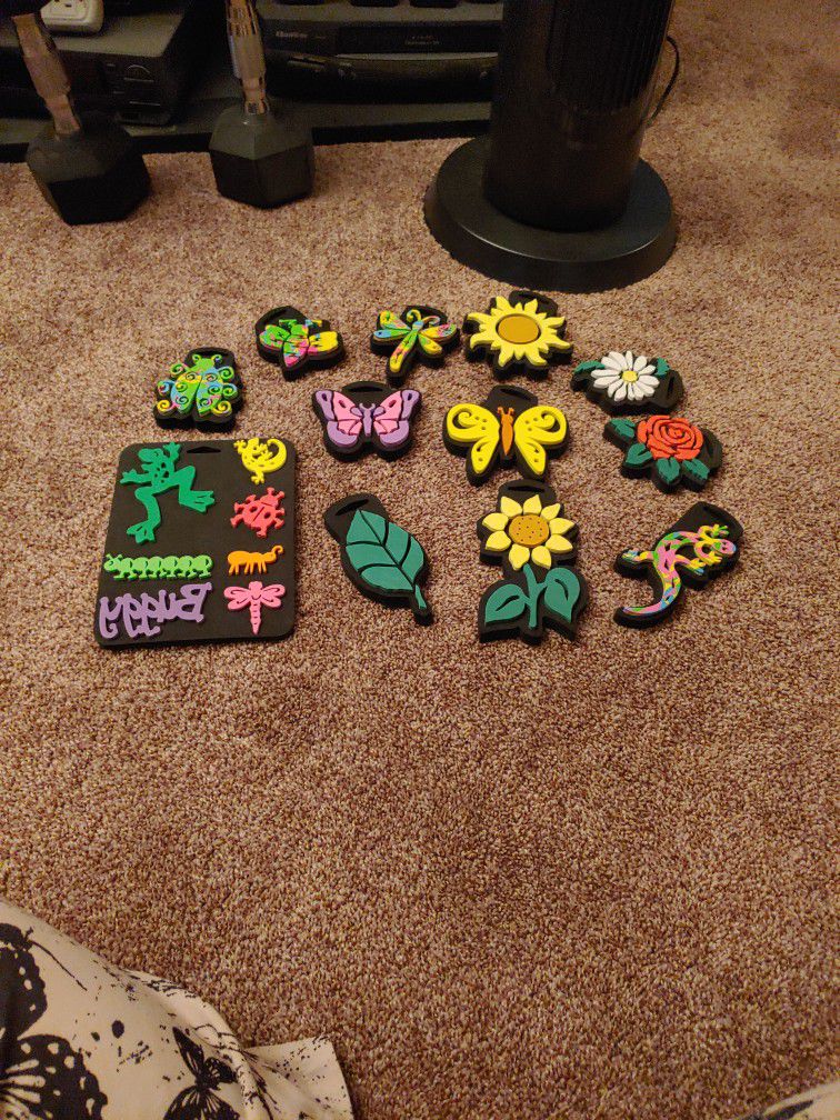 Funky Chunky Stamp Set Flowers And Insects