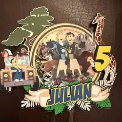 Wild Kratts Personalized Banner And Cake Topper