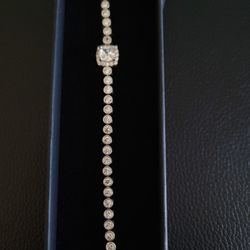 Silver Bracelet Cubic Zirconia