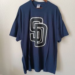 Size 2XL SD Logo Men's T-shirt Blue