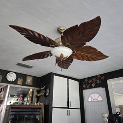 Ceiling Fan - Leaf Blades Very Pretty