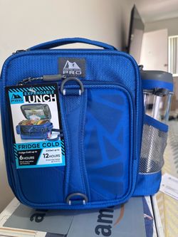 New Arctic Zone Pro Expandable Lunch Bag Blue color  SuperFoam insulation and a Therma-Flect radiant barrier to keep food cold