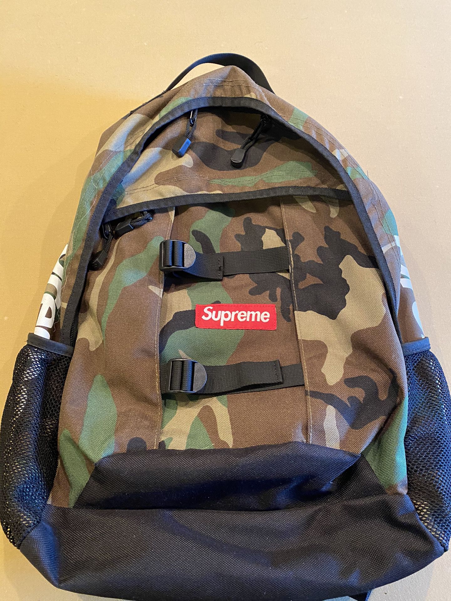Supreme camo backpack