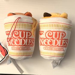 Cup Noodles Animal Plushies 