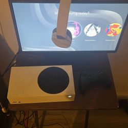 Xbox series s, Moniter, Headset