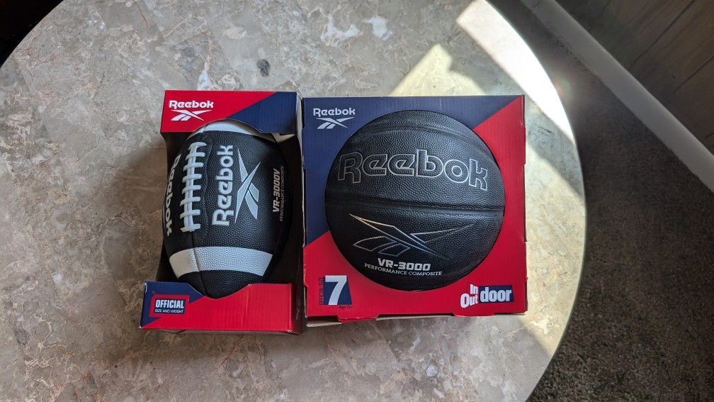 New Reebok basketball and Football