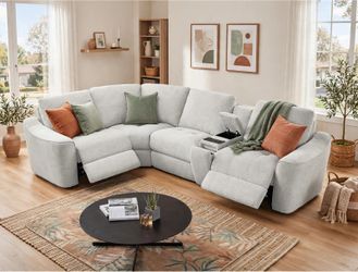 Alexent Devine 5-Piece Power Recliner Sectional Sofa