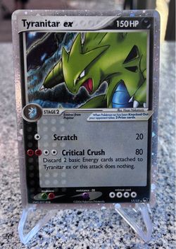 Tyranitar ex Pokémon Card 17/17 Holo