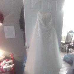 Wedding Dress Davids Bridal Size 20