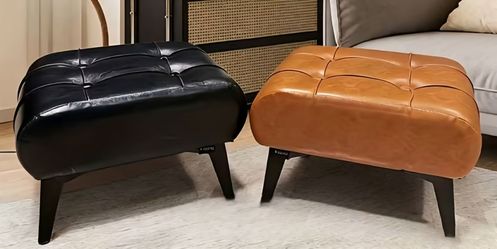 Black or brown for stools/ottomans