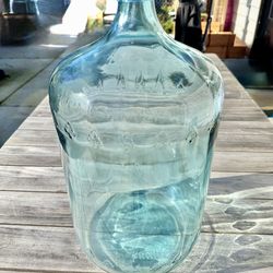 Vintage Glass Water Jug Decor