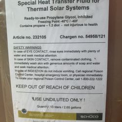 Solar Water Heater Propylene Glycol 